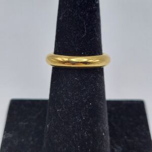 Milor Italy GO Stainless Steel Vintage Band Ring.